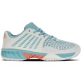 KSwiss Tennis Shoes Express Light 3 Clay/Sand Court White/Light Blue Women